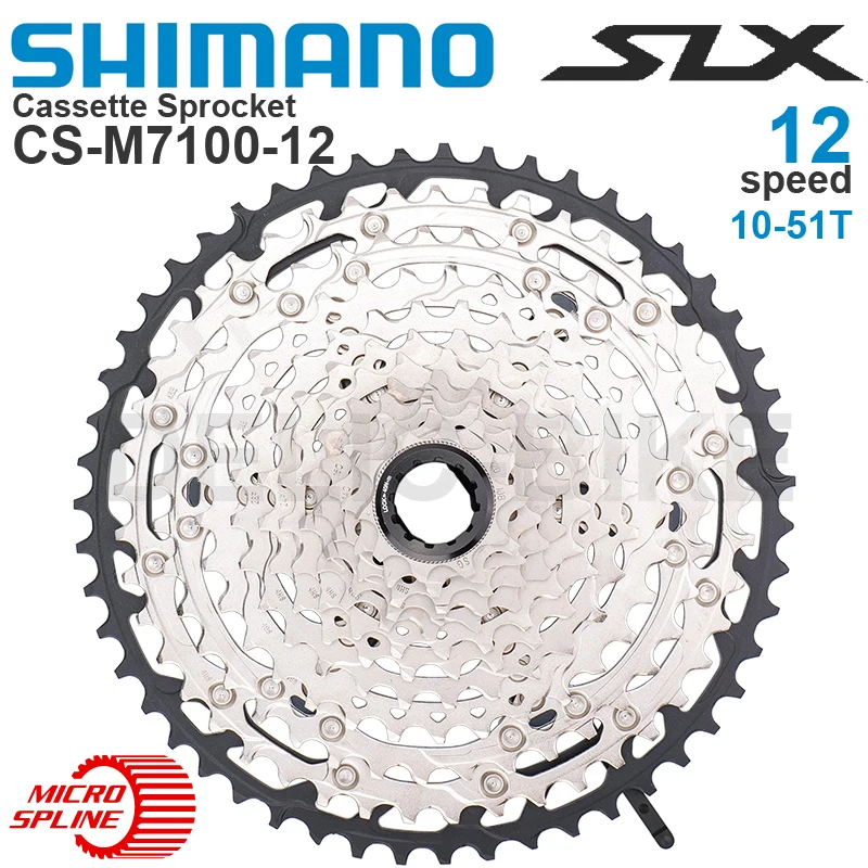 

Shimano SLX M7100 Cassette Sprocket CS-M7100-12 10-45T, 10-51T 12 Speed MTB Original parts