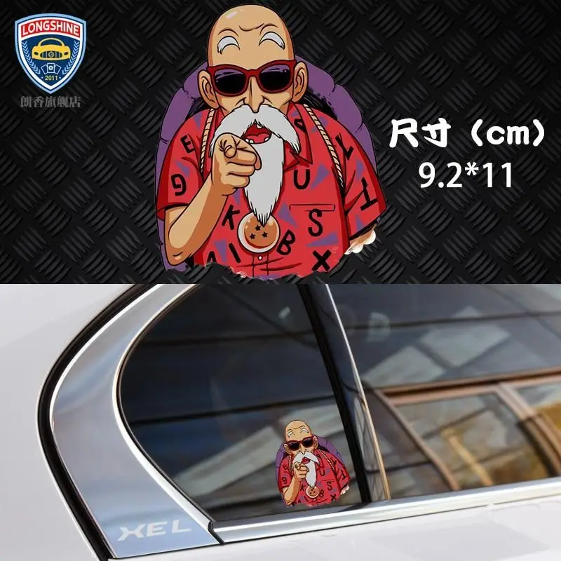 

Dragon Ball Car Sticker Decorate Stickers Car Decoration Cartoon Master Roshi Car Stickers Body Stickers Car Accessories Gift