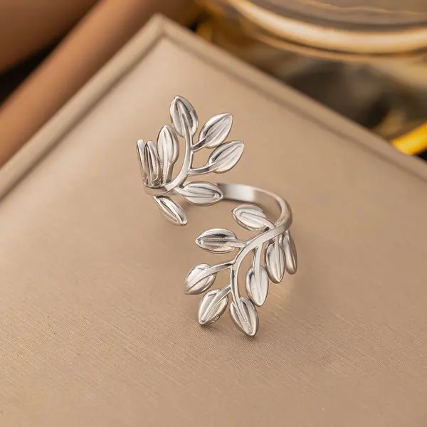Women's Korean Style Adjustable Angel Wings Ring