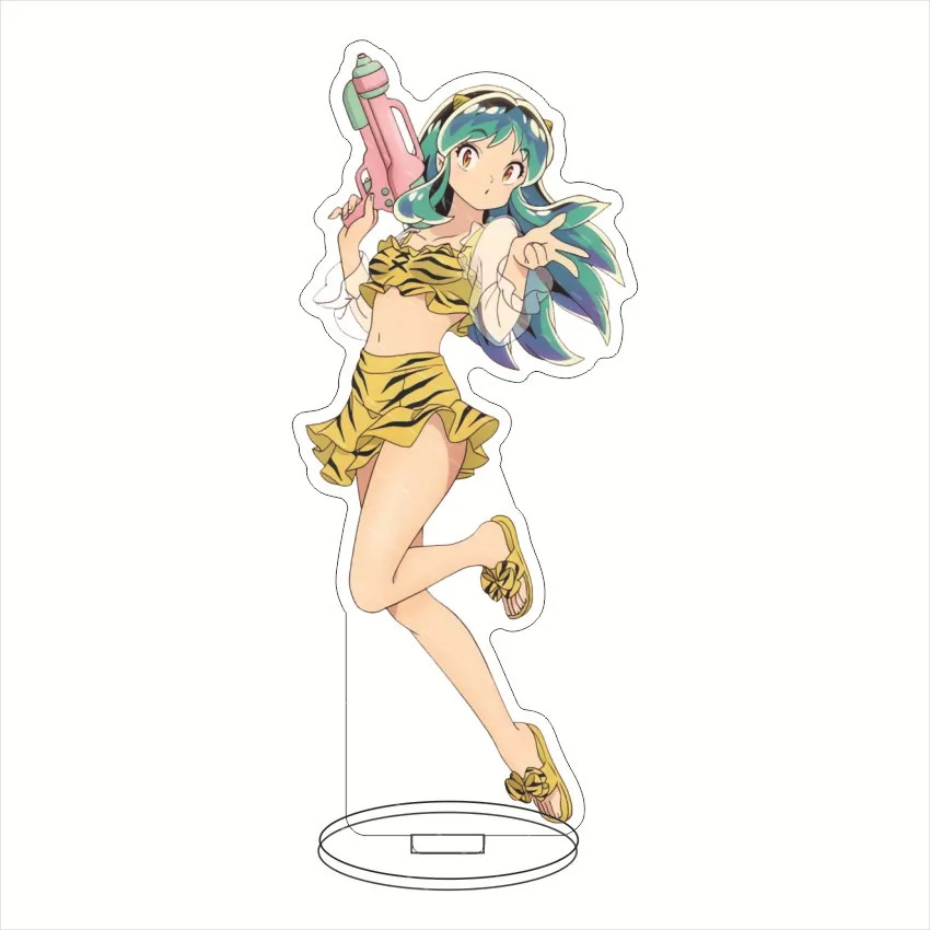 Anime Urusei Yatsura Cosplay Acrylic Stand Model Figure Cosplay Plate Holder Topper Birthday Christmas Desk Decor Plate Gift