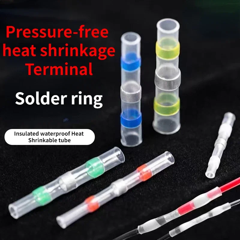 20/50PCS SST Waterproof Solder Seal Heat Shrink Butt Stress-free Wire Connectors Terminals Electrical Copper with