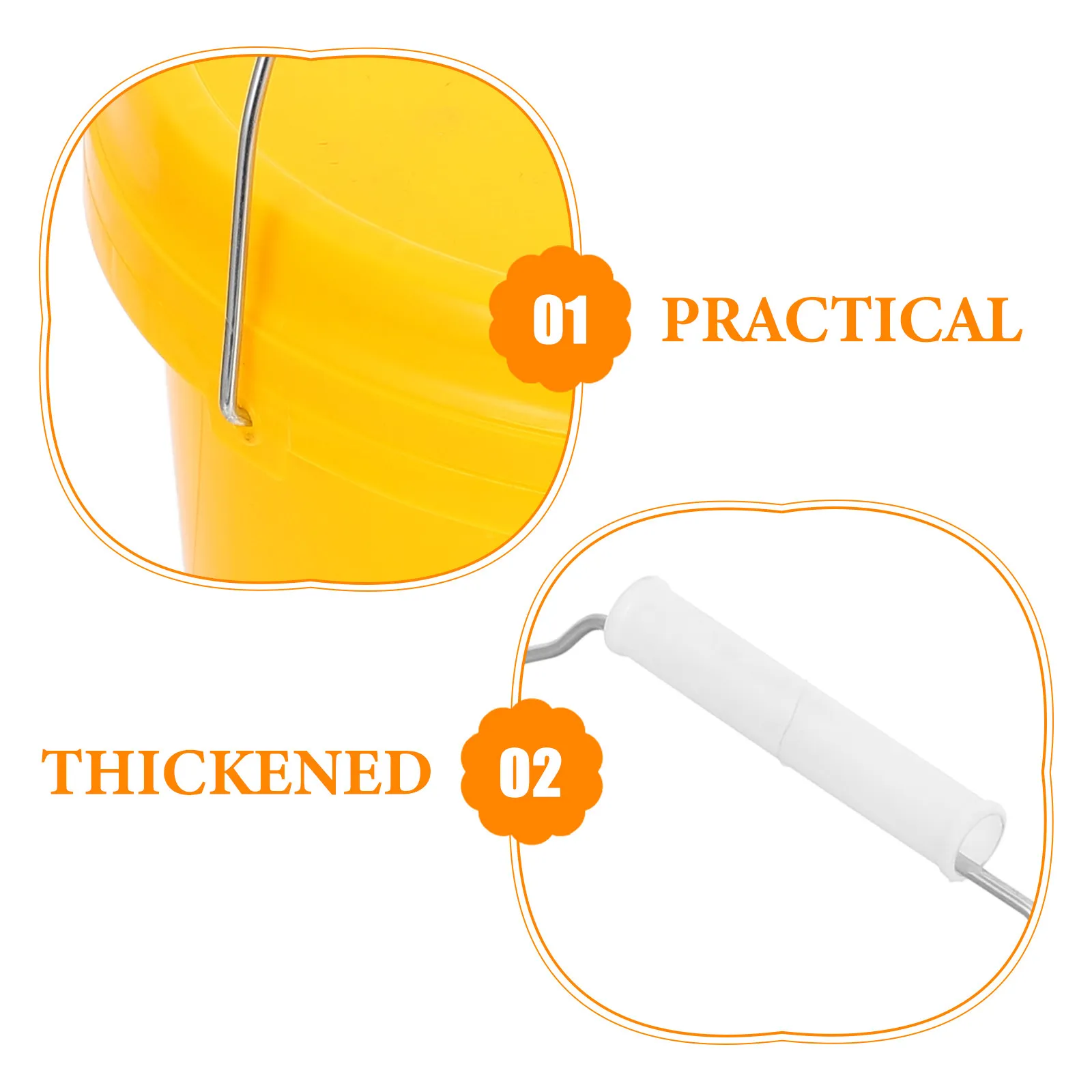 

2 шт. портативных ведер для воды с крышкой, герметичные пластиковые контейнеры для дома, сада, общежития, фермы, многофункциональные утолщенные маленькие ведра