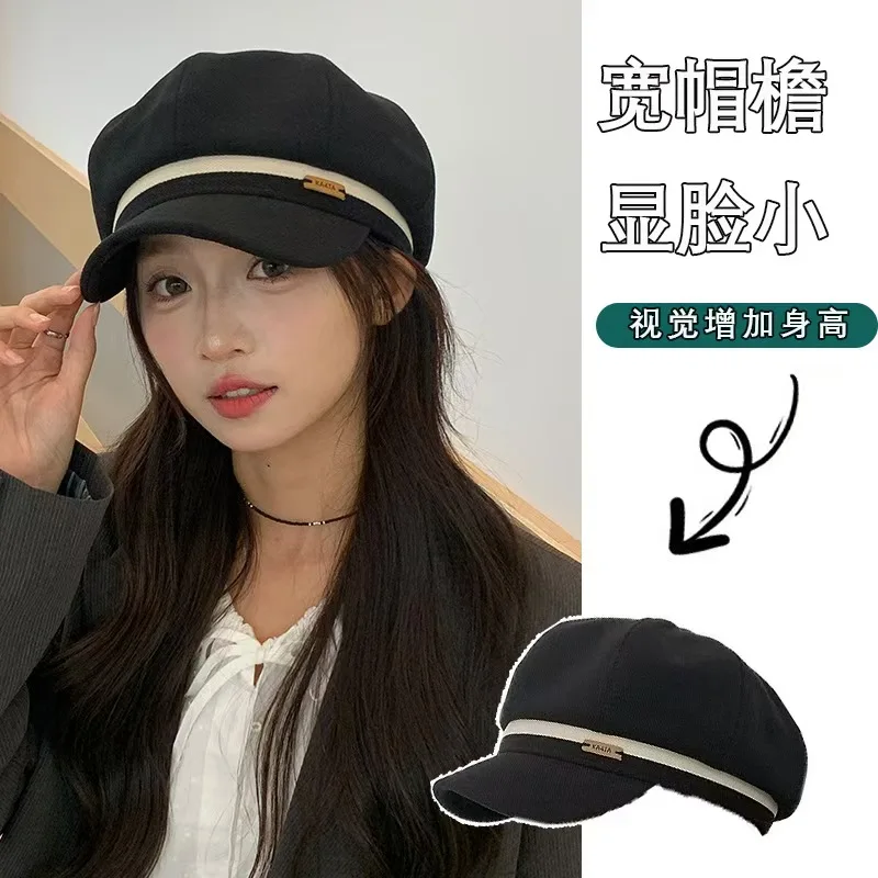 Autumn Winter Women Cap Hat Vintage Artist Painter Beret Hat Ladies Elegant Octagonal Cap Female Retro Berets for Women