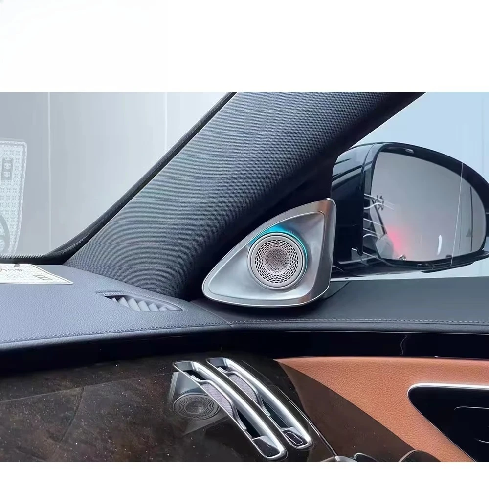 مكبر صوت للسيارة من فئة S W223 بتصميم مثلث للسيارات وحالة جديدة داخل ستيريو السيارة