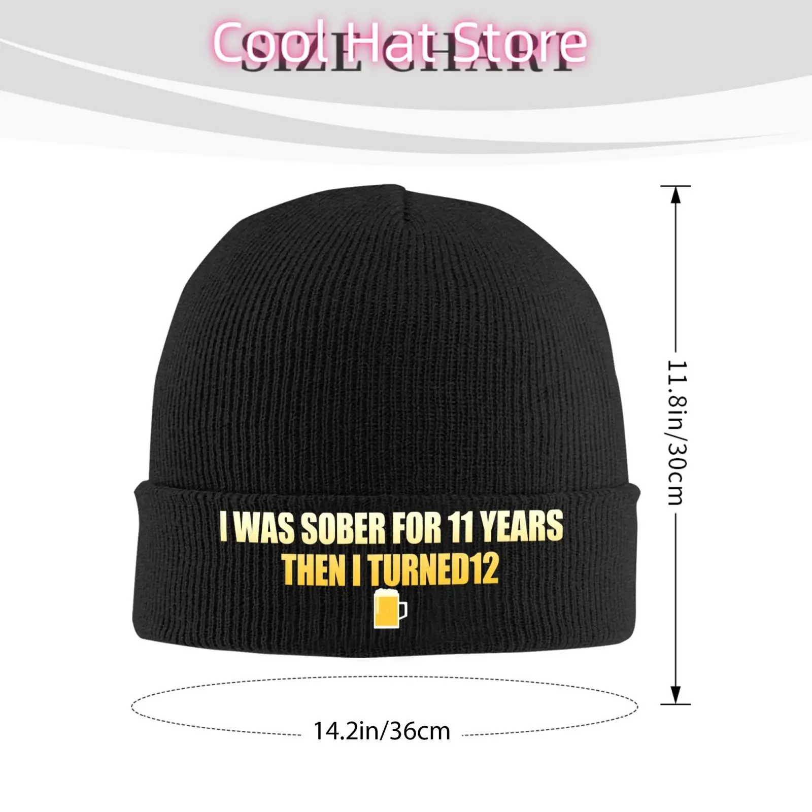 Cheers Beer Print Warm Knitted Cap Hip Hop Hat Autumn Winter Outdoor Beanies Hat for Unisex Adult Unisex Adult Bonnet Hat