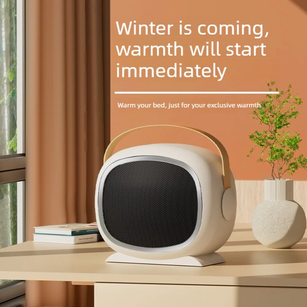 

Мини-обогреватель для домашнего использования, легкий PTC быстрый нагрев, перегрев и 45 ° Портативный электрический обогреватель с защитой опрокидывания