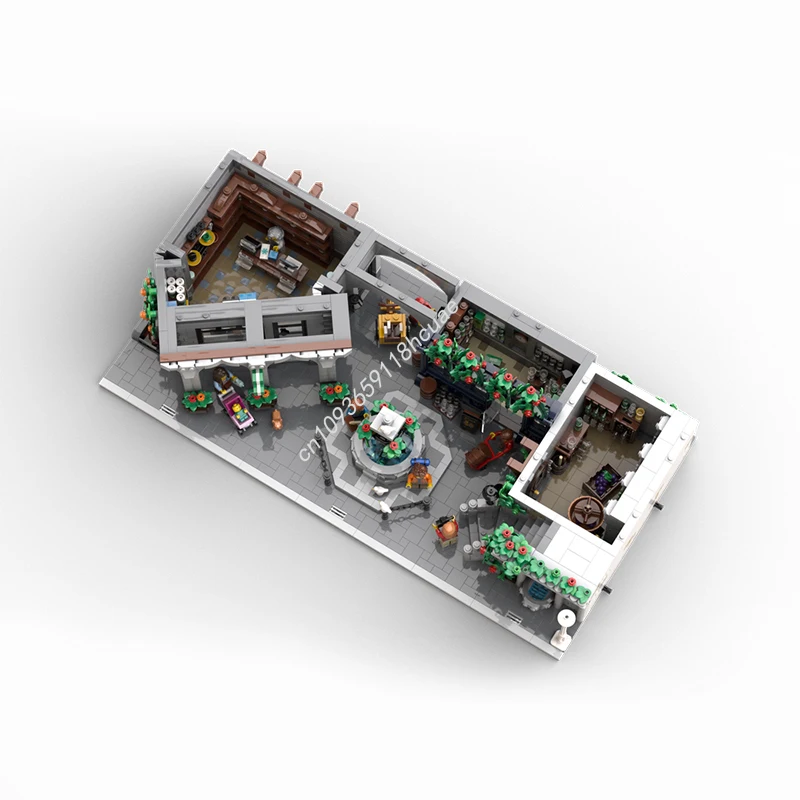 Moc personalizado edifício modular cidade velha vista de rua modelo bloco de construção diy montagem criativa tijolos educativos brinquedos presente do miúdo