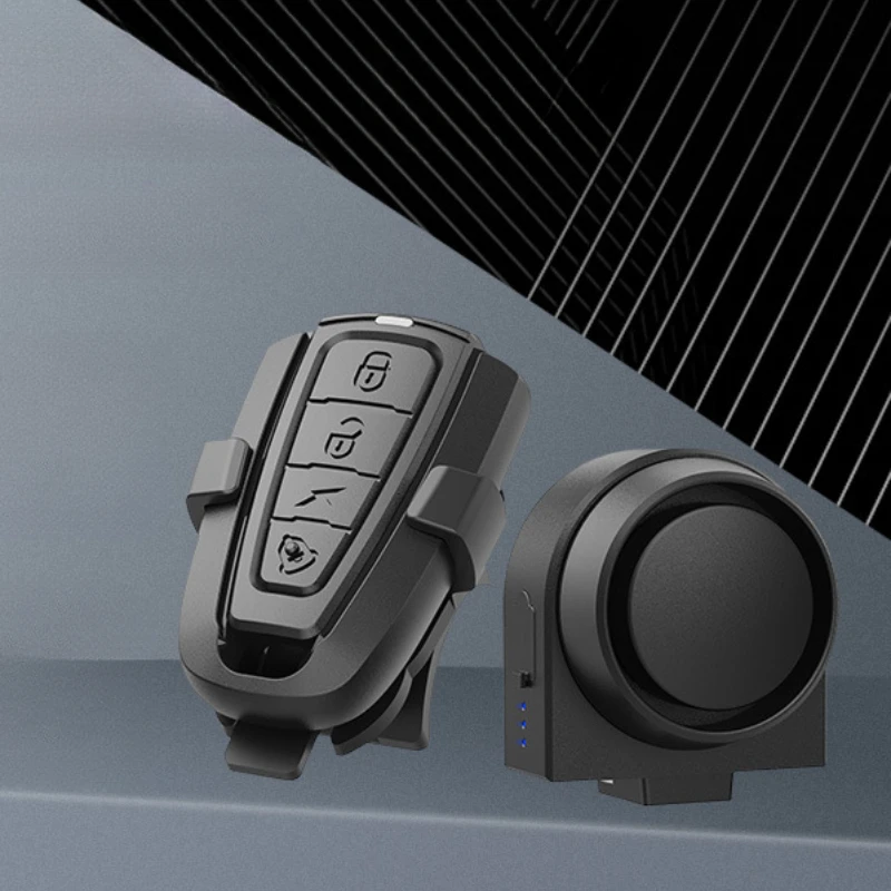 جرس إنذار للدراجة مضاد للسرقة، جهاز تحكم عن بعد لاسلكي ذكي، قابل لإعادة الشحن، عمر بطارية طويل جدًا، معدات ركوب الدراجات قابلة للتعديل