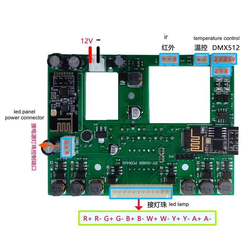 

Mainboard Motherboard Main Board For LED Uplighting DMX Battery Led Par Light