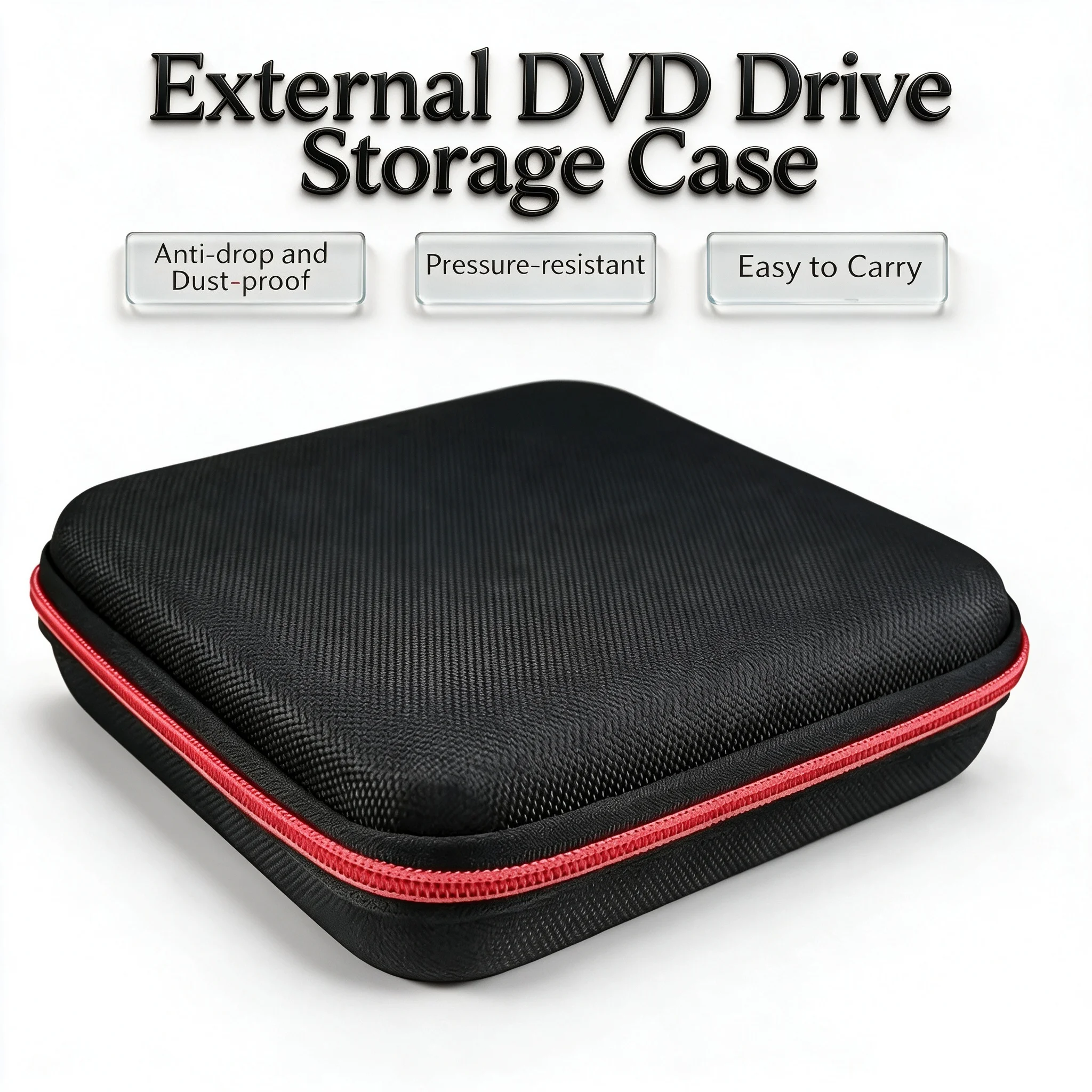 Shockproof Hard Case Protective Storage Bag Carrying USB CD DVD Writer Blu-Ray & External Hard Drive For Dell/ASUS/Samsung/LG