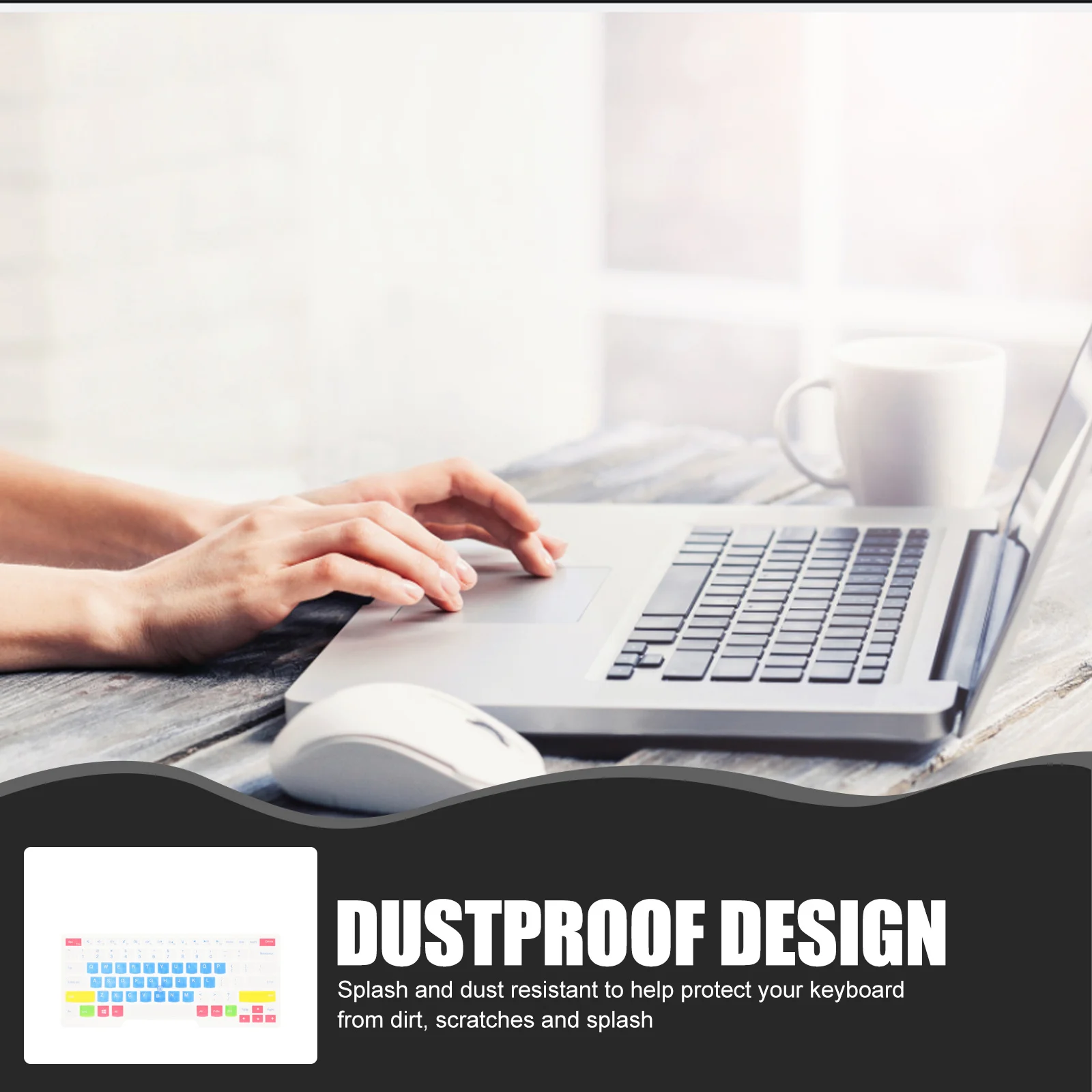 

Keyboard Cover Silicone Skin Durable Ultra-Thin Protective Keyboard Protector for Laptop Notebook Pc Compatible E495