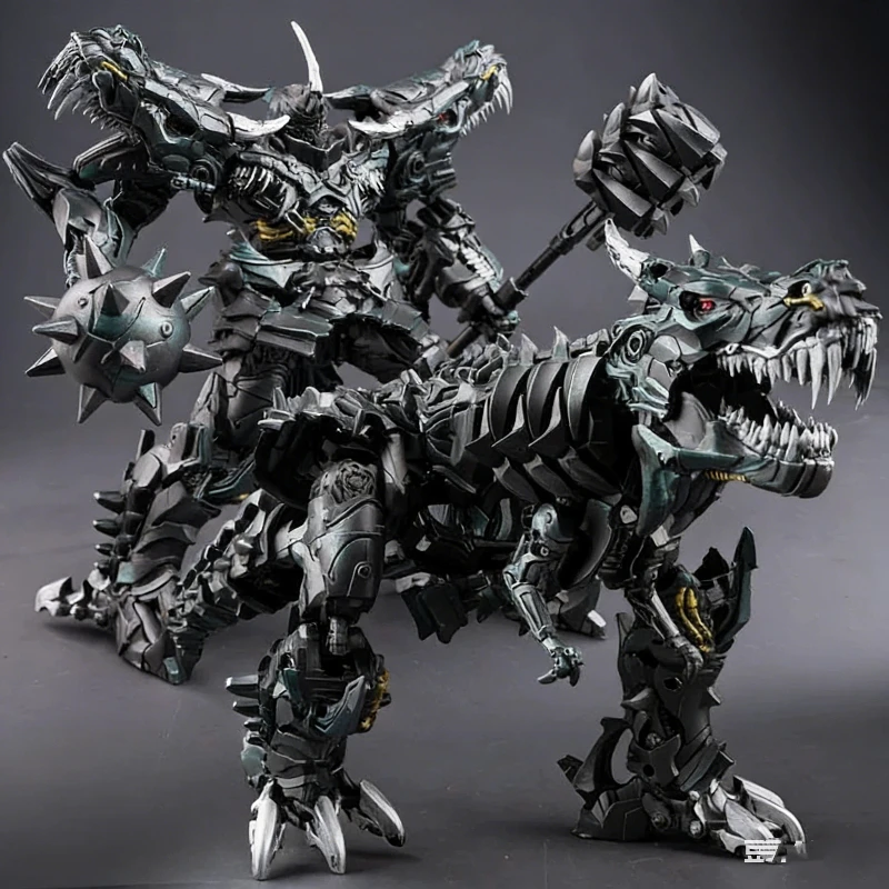 Juguete de dinosaurio transformable de 23cm, figura de acción de Grimlock, modelo de robot de dinosaurio deformable, adorno de escritorio, regalos para niños y adultos