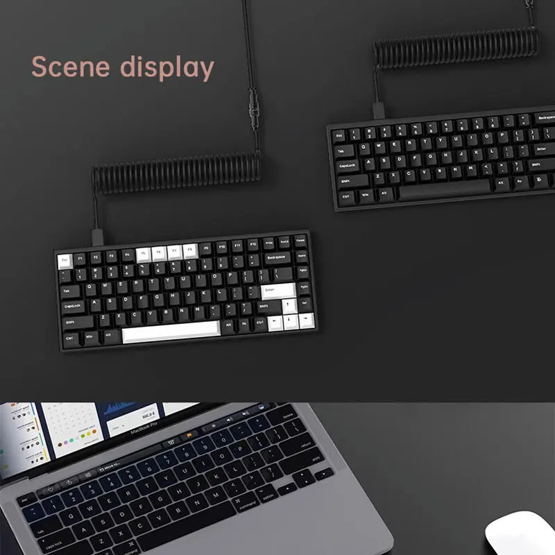 Imagem -05 - Double Shot Pbt Keycap Teclado Classed Perfil Cereja 61 64 68 84 87 96 980 104 108