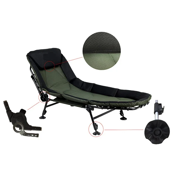 Wholesale outdoor fishing camping bed chair with custom zied logo