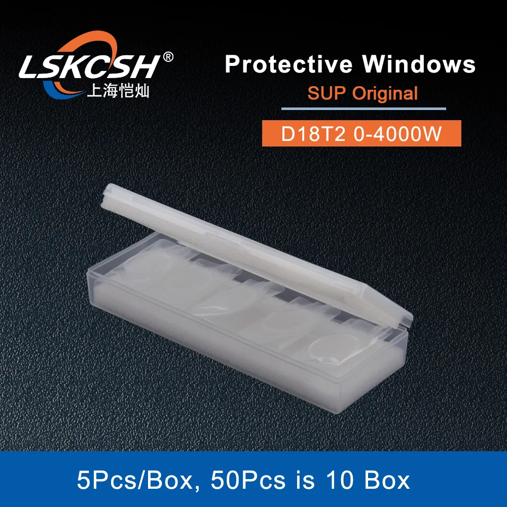 LSKCSH 50PCS/Lot Laser Protective Windows Protection Mirrors 18x2mm SUP Original For SUP20S SUP21T SUP23T WSX Laser Welding