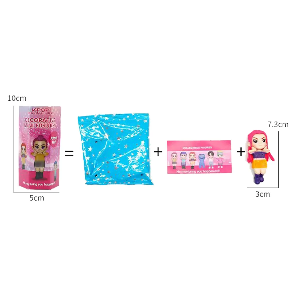 Juego de figuras de PVC de cazadores de demonios de Anime, caja ciega, Derpy's Tiger Rumi Mira Zoey Sussy, estatuetas coleccionables, juguete de decoración, 12 Uds.