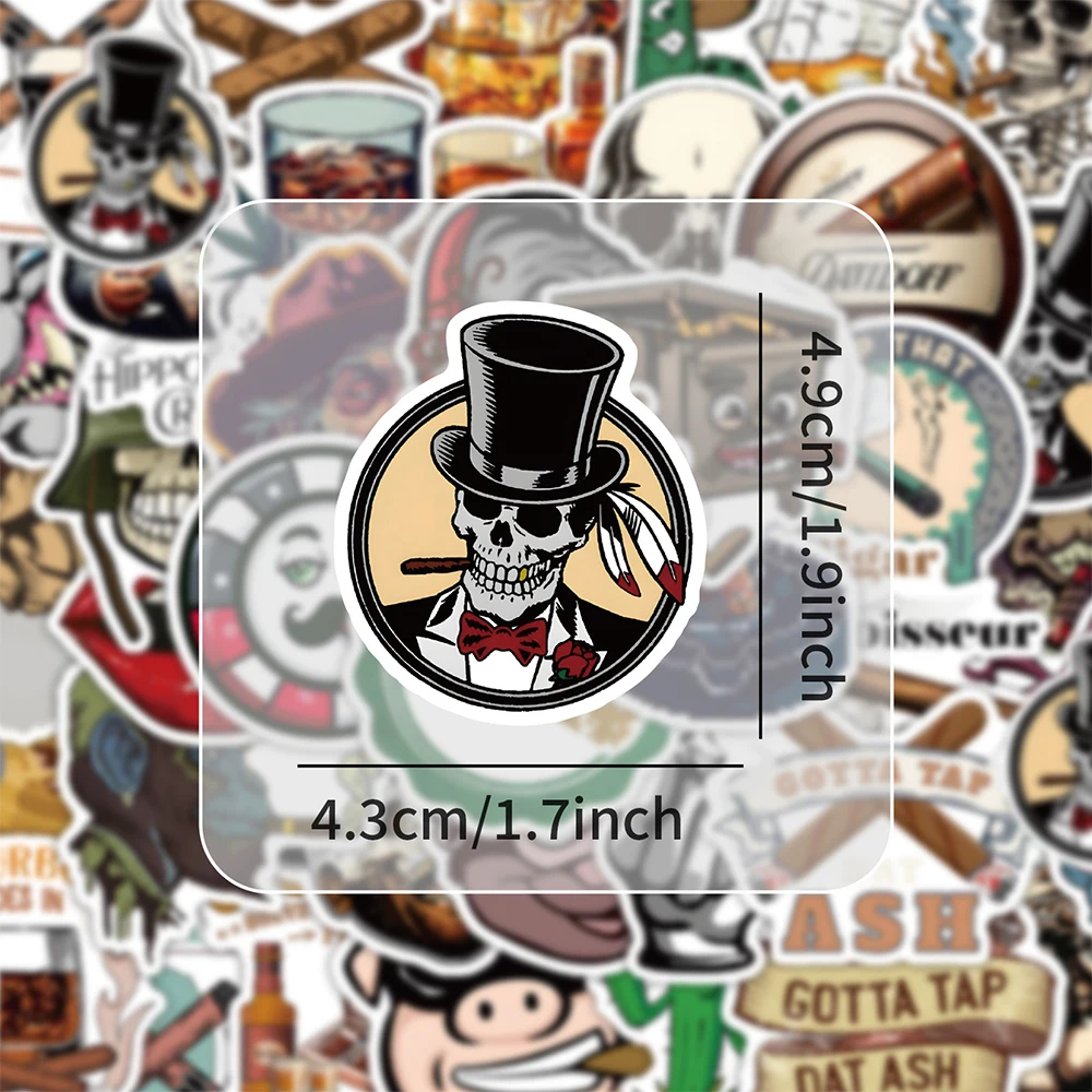 10/30/54pcs Cartoon Sigaar Stickers Cool Roken Sigaretten Decals Speelgoed DIY Motorfiets Bagage Laptop Auto grappige Decoratie Sticker