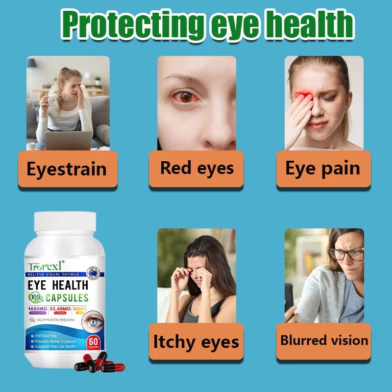 Eye Supplements for Clear Vision,Eyesight improvement,Lutein Extract for Eye Strain, Dry Eyes, and Vision Relieve Fatigue health