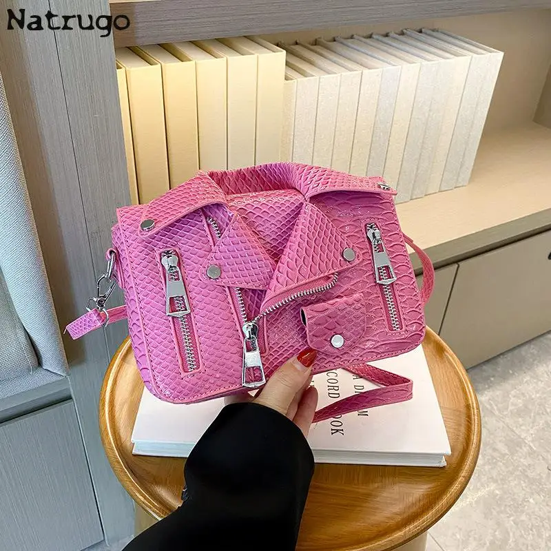 Fashion Jacket Design Crossbody Bag PU Clothes Shape Women Handbag Purse Brand Designer Lady Shoulder Bags Luxury Women\'s Bag