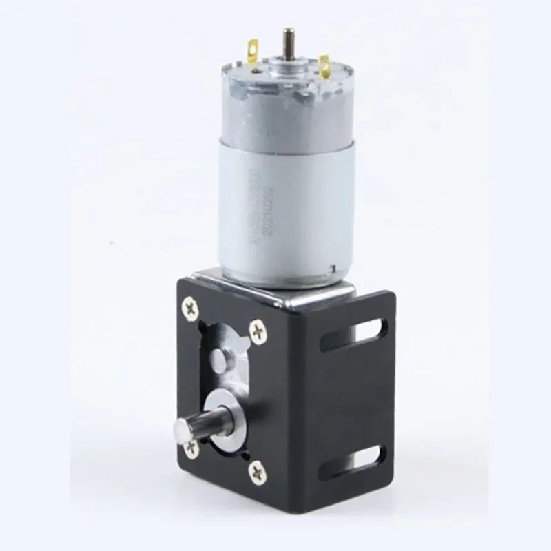 Moteur à engrenage à vis sans fin à Double arbre de sortie, DC12V 24V, vitesse réglable, moteur électrique à couple élevé CW CCW 5840 – 555