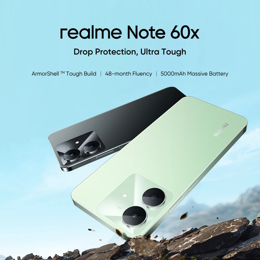 هاتف ذكي Realme Note 60X 4G، ذاكرة وصول عشوائي 3 جيجابايت، 64 جيجابايت، 5000 مللي أمبير في الساعة #2