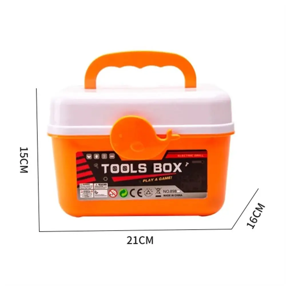 Electric Toy Drill Repair Tools Toys Power Construction Simulation Kids Toolbox Kit Learning Engineering Children's Tool Set