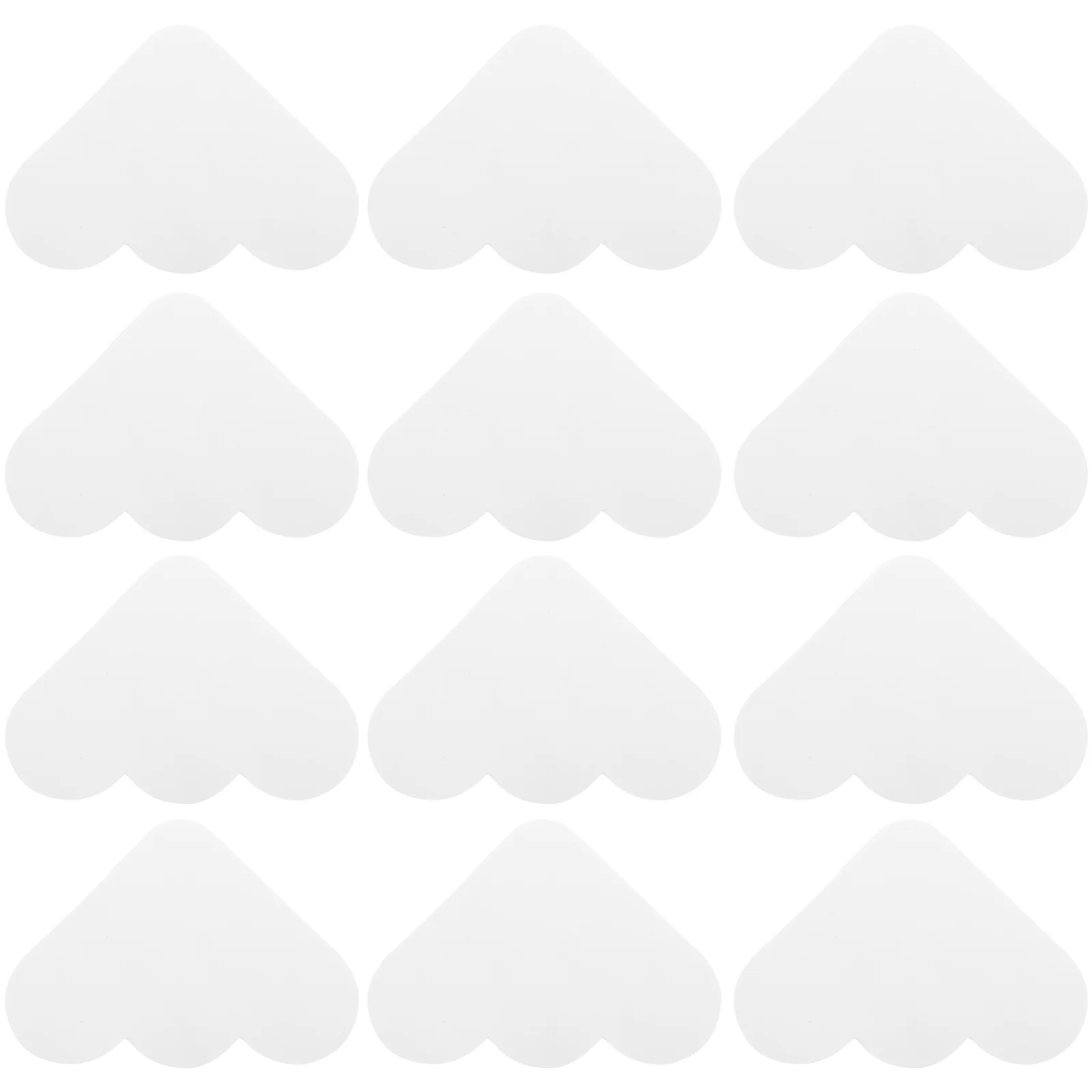 12 قطعة شريط سجادة مضاد للانزلاق غير قابل للانزلاق لأرضيات الخشب الصلب المصفحة قابل للغسل منطقة البساط وسادة ملصقات إبقاء السجاد في