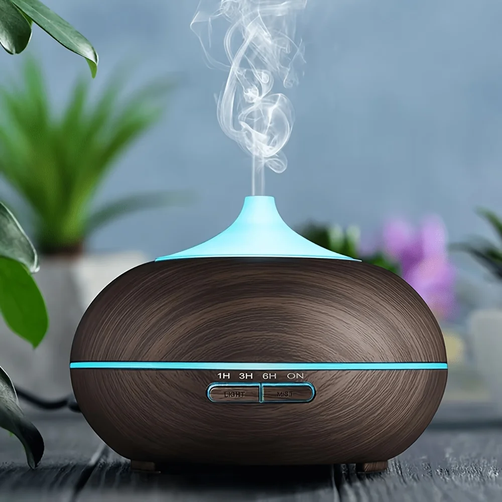 InnoGear Ultrasonic Aromatherapy Diffuser with 6 Essential Oils, Remote Control Cool Mist Humidifier, 18.6oz Capacity, with Auto