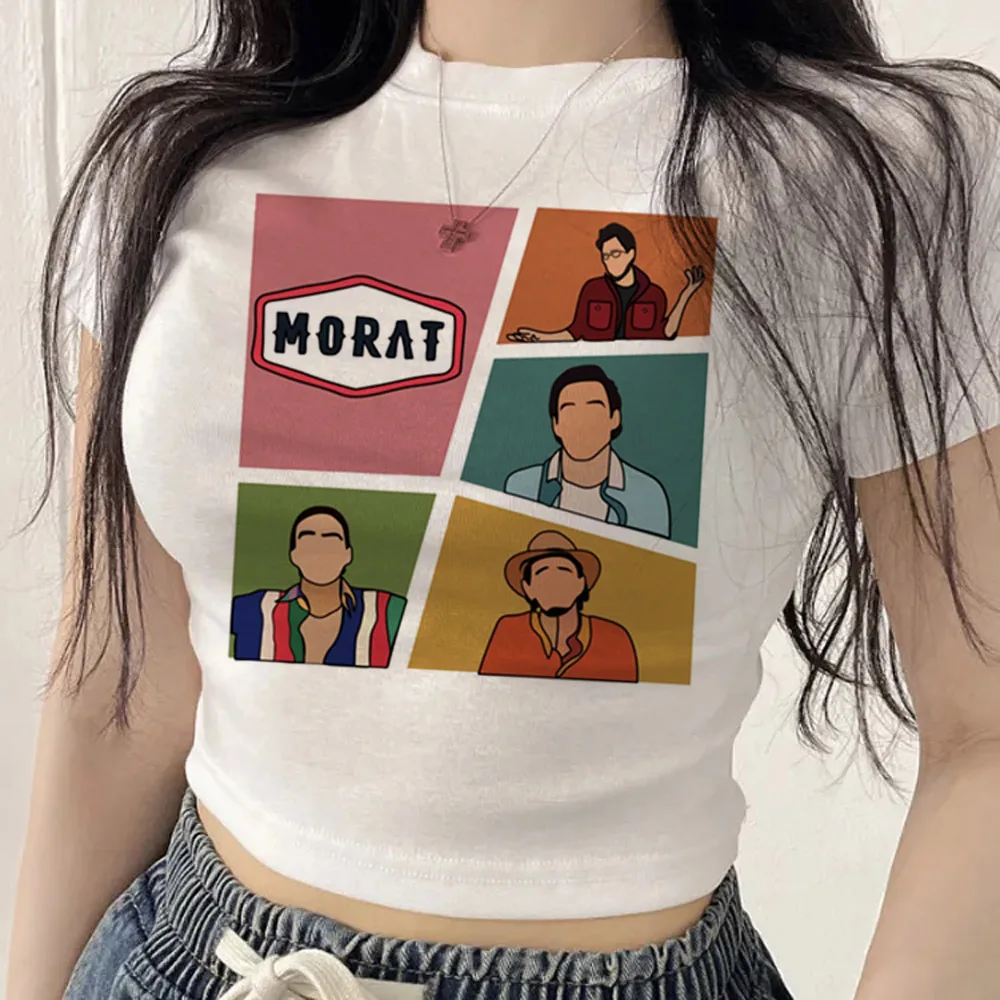Camiseta corta Morat para mujer, estilo manga jojifuku, años 2000, Harajuku, grunge, fiesta, alternativa