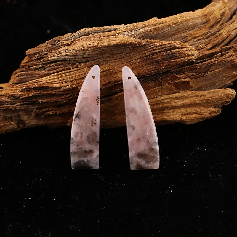 

Серьги B&F с розовым опалом для изготовления ювелирных изделий, бусины из натуральных камней ручной работы, камни для изготовления ювелирных изделий