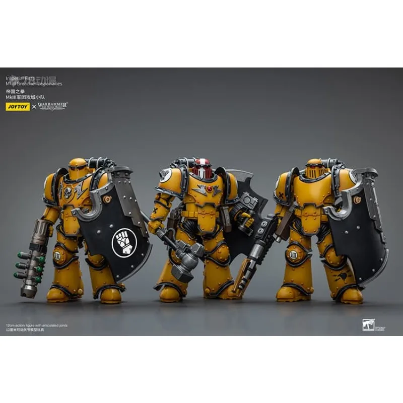 JOYTOY オリジナル JOYTOY X ウォーハンマー 40K シリーズ皇帝拳/黒大聖堂 HH エンパイア拳 MK3 レギオン包囲チームモデル男の子のギフト