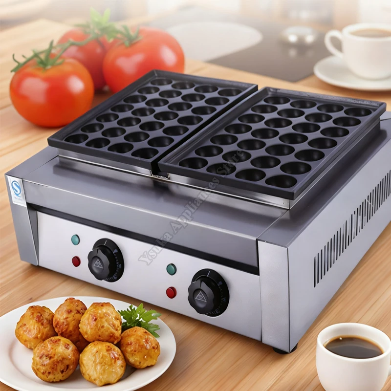 Octopus Meatball Machine Commercial Electric Octopus Oyster Egg Roasting Machine Snack Equipment