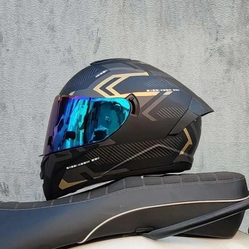Professional racing dual lens safety helmet, off-road motorcycle full face protector, approved by DOT
