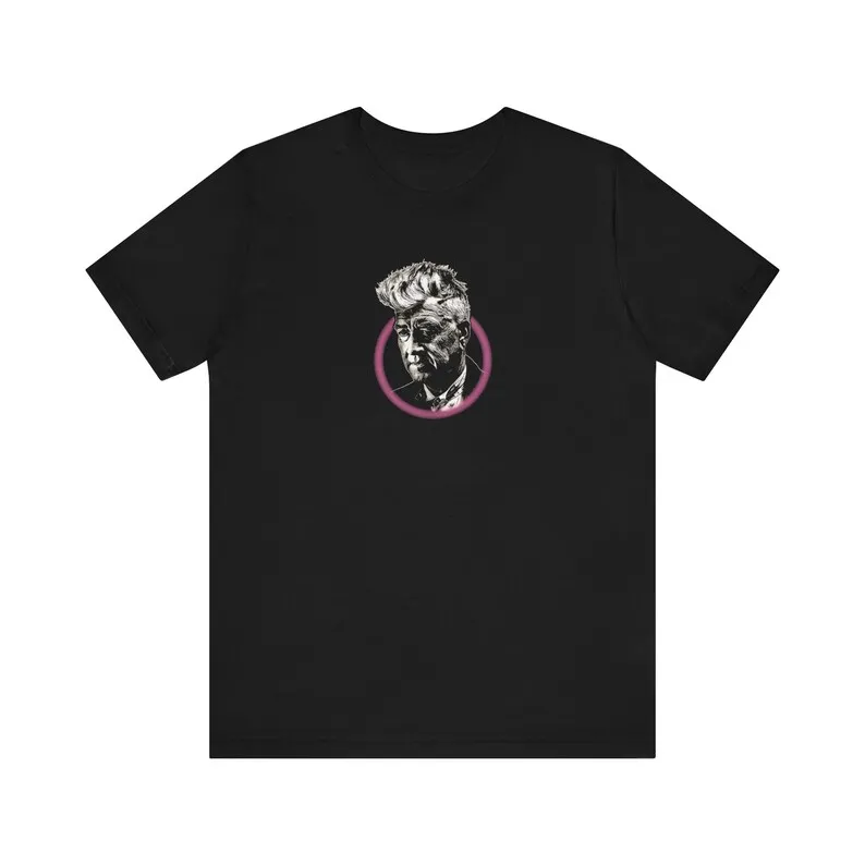 David Lynch Kurzarm-T-Shirt aus Baumwolle, kurzärmeliges T-Shirt mit rundem Kragen, Kleidung für den Sommer