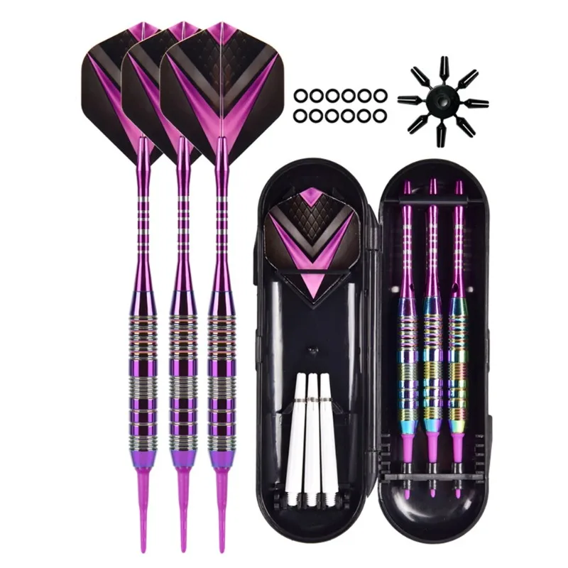 

Набор из 3 дротиков для метания с пластиковыми наконечниками и защитными колпачками для дартс-борда