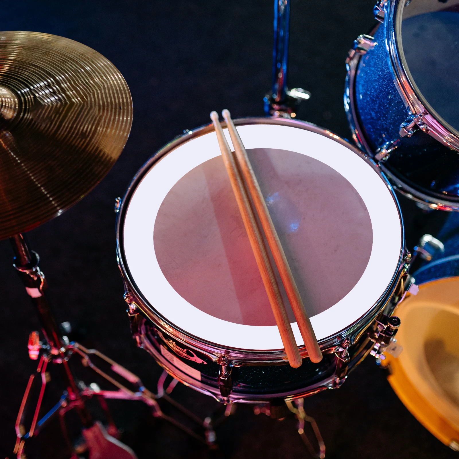 4 قطعة حلقة كمين قسط دائم مادة الكمبيوتر المحمولة لوحة الممارسة لمجموعة المنزل استخدام طبل طبل ممارسة توريد الملحقات #1