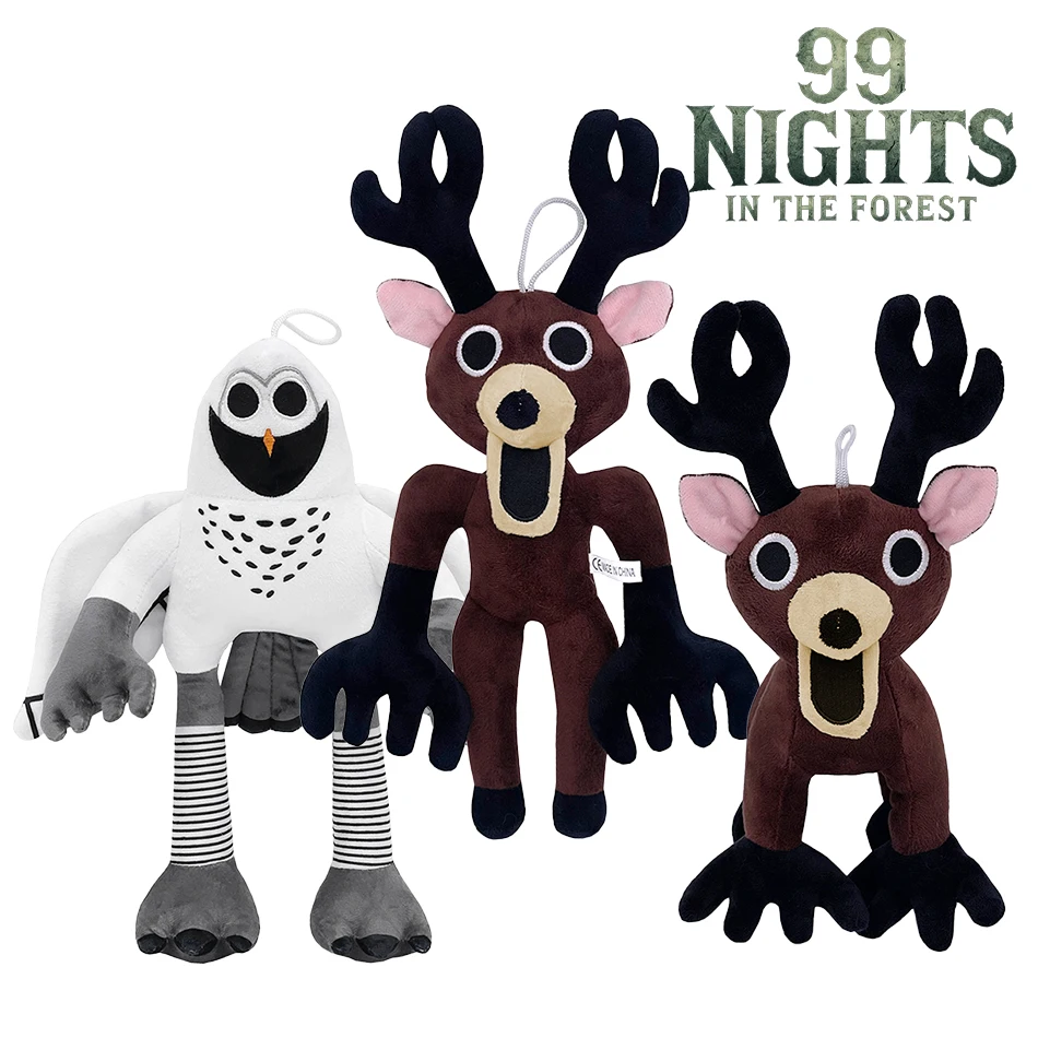 99 ليال في الغابة الغزلان لعبة 34 سنتيمتر الحيوانات المحشوة ألعاب من القطيفة فيلم الغزلان اللعب المشجعين هدايا عيد ميلاد للأطفال هدايا الهالوين