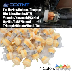 100 Pcs Motorcycle ATV Scooter Dirt Bike Oil Filter Inline Gas Fuel Filter Filters Tool For Kawasaki KTM Honda Yamaha