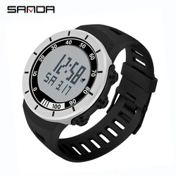 Fashion Sanda Top Brand Luxury Steel Case Men Sports Led Digital Silicon Waterproof Military Clock Outdoor Wrist Watches