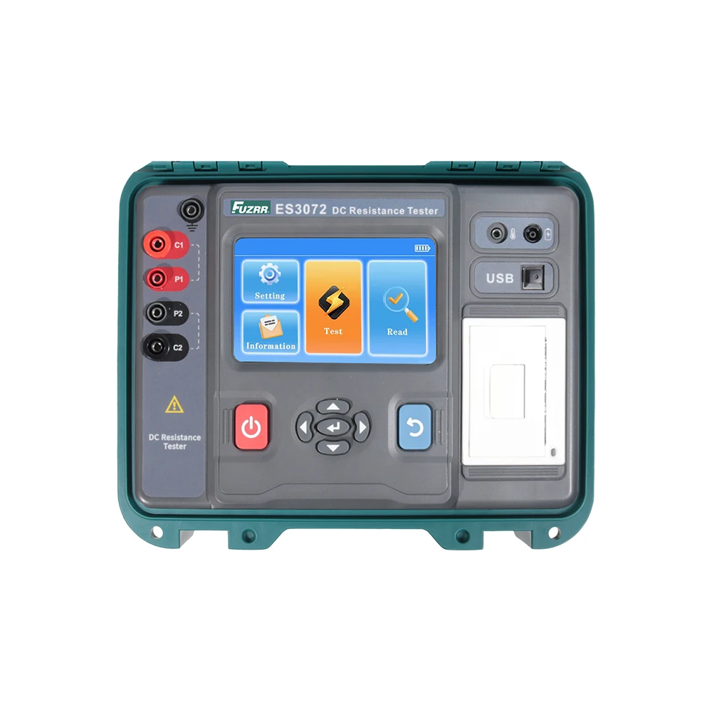Appareil de test de résistance DC à quatre fils pour transformateur triphasé 20A