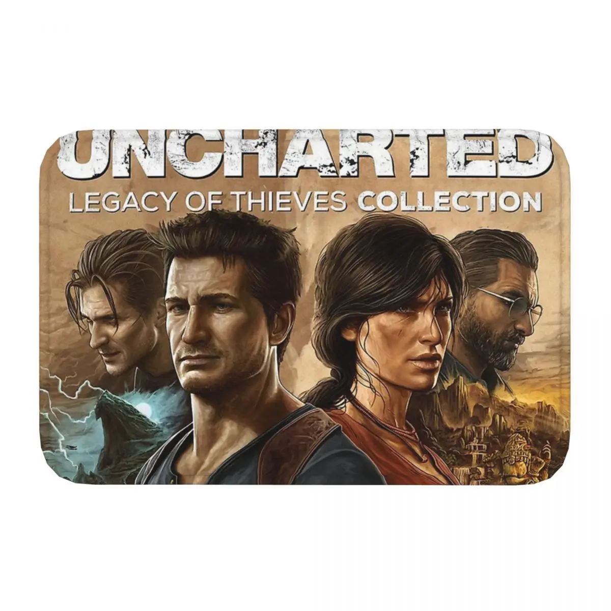 UNCHARTED Legacy of Anti-Slip Doormat Kitchen Mat Uncharted Balcony Carpet Welcome Rug Home Decorative