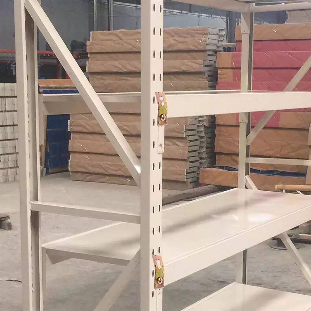 10 clip di sicurezza per racking per pallet, a goccia, zincate, durevoli, resistenti all'usura, connettore per fascio di magazzino, universale
