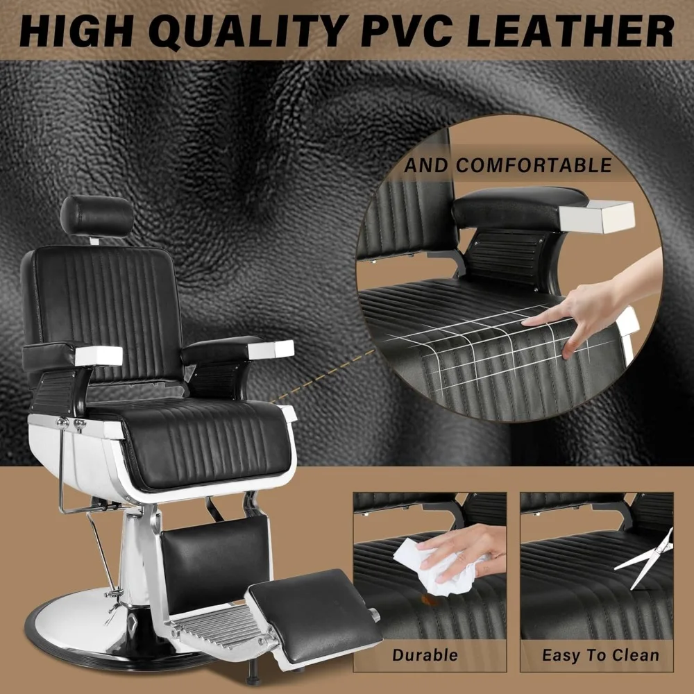 Hydraulic Salon Chair Heavy Duty Hair Stylist for Barber Chair Tattoo Beauty Equipment image 4
