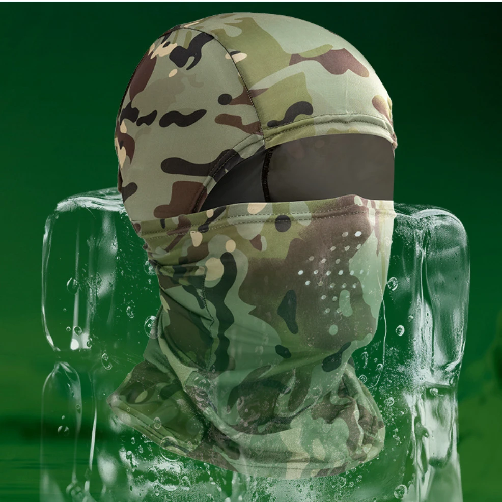 

Camouflage Outdoor Riding Mask Outdoor Sun Protection Single Hole Quick Dry Mesh Mask