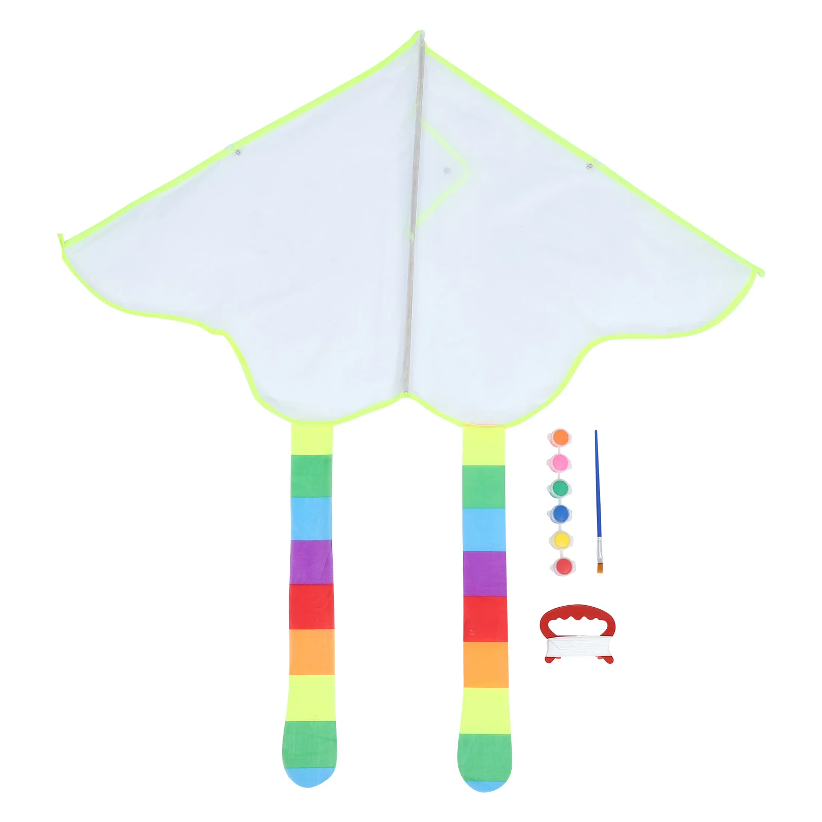 ชุดว่าวเปล่าสำหรับระบายสี 4 ชุด ว่าวสำหรับเด็ก ระบายสีเอง วัสดุโพลีเอสเตอร์ สำหรับตกแต่งและระบายสี