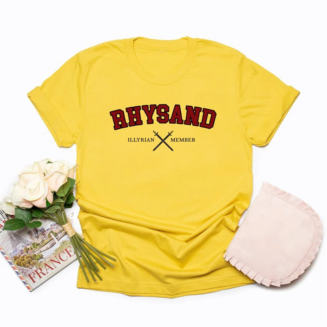 Rhysand ACOTAR التي شيرت Feyre و Rhysand تي شيرت Velaris قميص SJM Illyrian عضو تي شيرت Bookish تيز المرأة الجرافيك تي شيرت #5