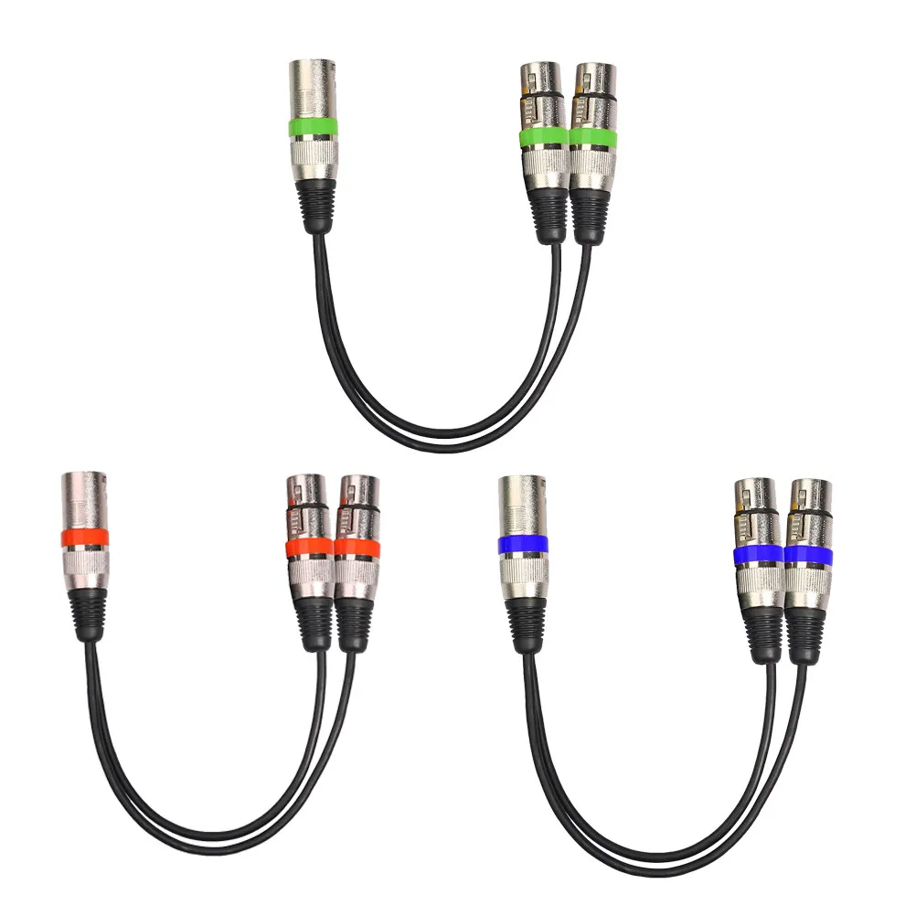 3Pcs Xlr Male To Du…