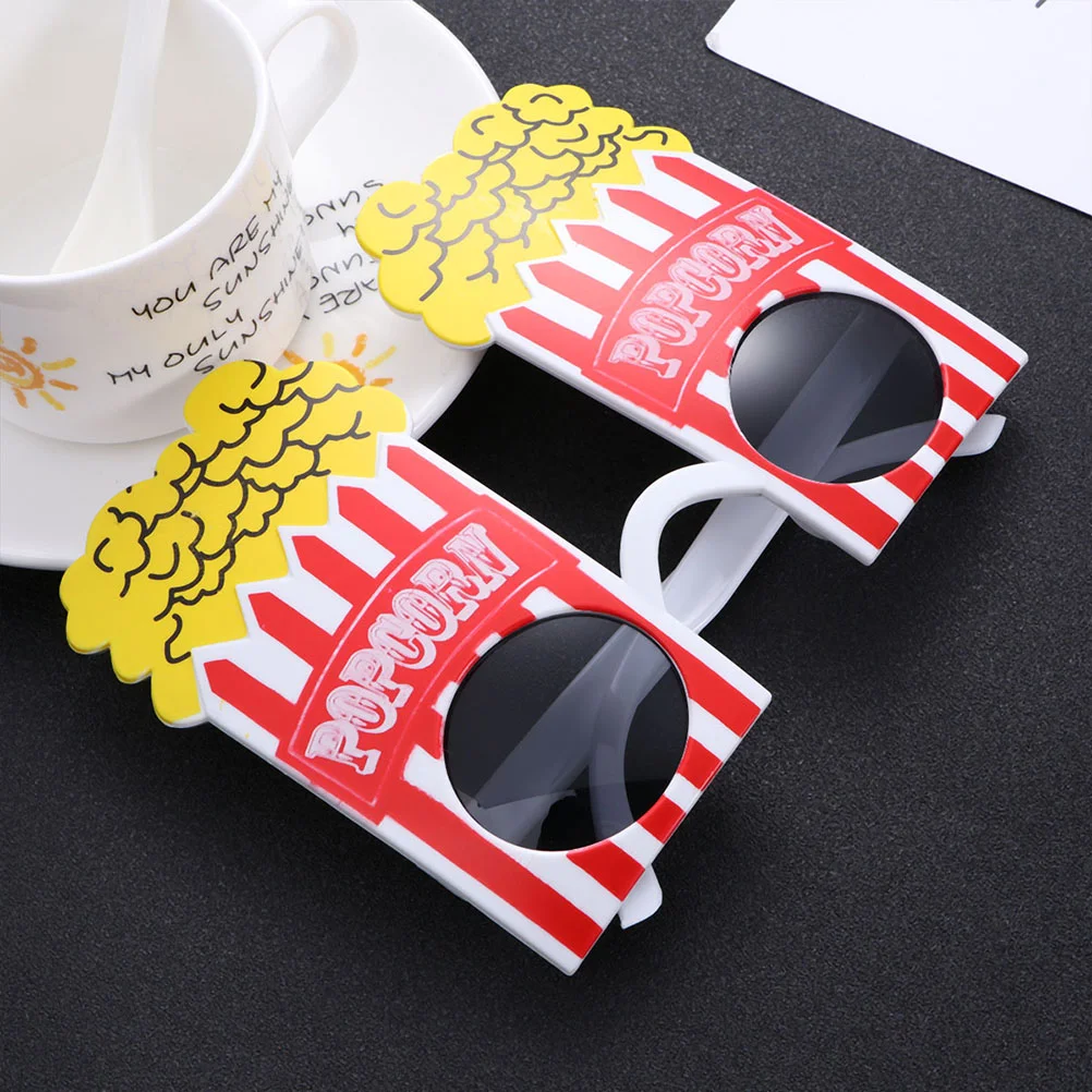 Party Eye Wear Christmas Popcorn Glasses Prop for Cosplay Costume Masquerade Festival movie night party glasses mask photo props