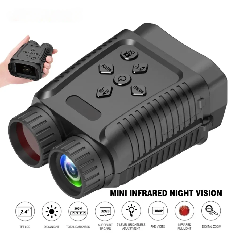 

New High Quality HD Digital Infrared Night Vision Camera 4x Zoom IP54 Outdoor Binocular Night Vision Scope Hunting Telescope