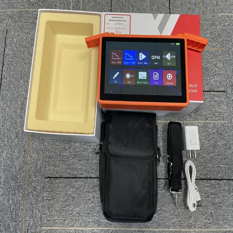 2025 رائجة البيع Ceyear الأصلي 7 بوصة لمس 1310/1550nm 28/26dB متعددة الوظائف مقياس الطاقة الضوئية OPM VFL مصدر الضوء صغير